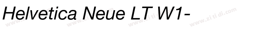Helvetica Neue LT W1字体转换 Helvetica Neue LT W1字体转换